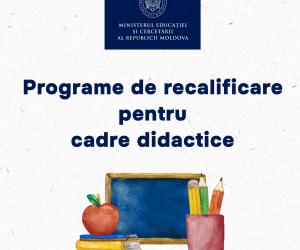 Ministerul Educației și Cercetării va asigura cursuri gratuite pentru recalificarea profesională a cadrelor didactice și în anul 2024